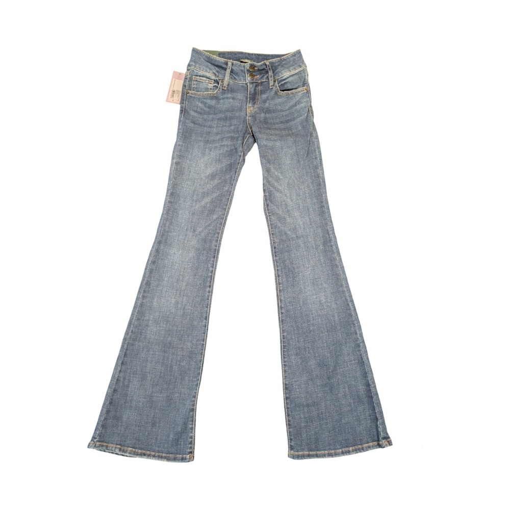 ⭐C2 Wild Fable Low Rise Flare Jeans Medium-wash High Stretch Size 2 / 33" Inseam